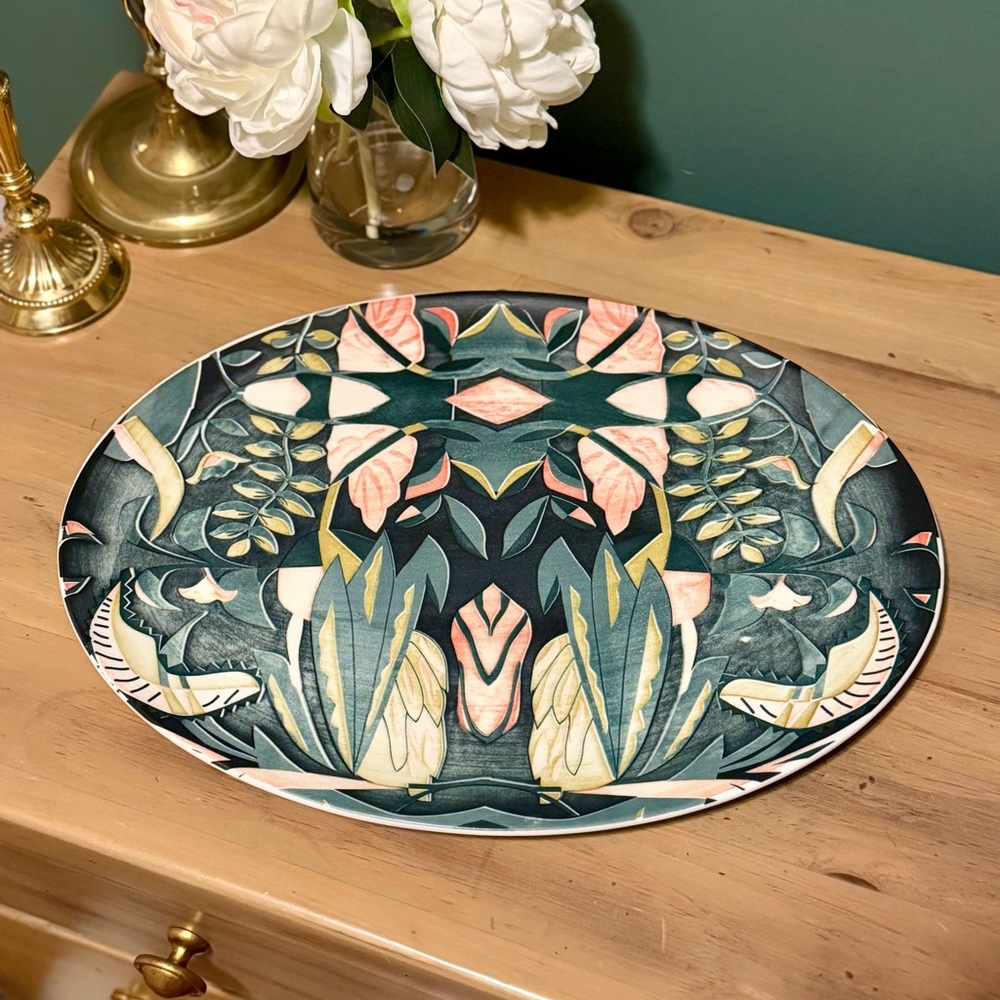 Opalhouse Botanical Floral Platter Large Decorative Serving Plate Target